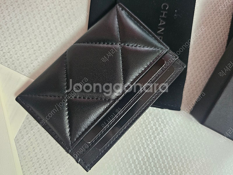 샤넬 AP1167 금장 카드지갑--3